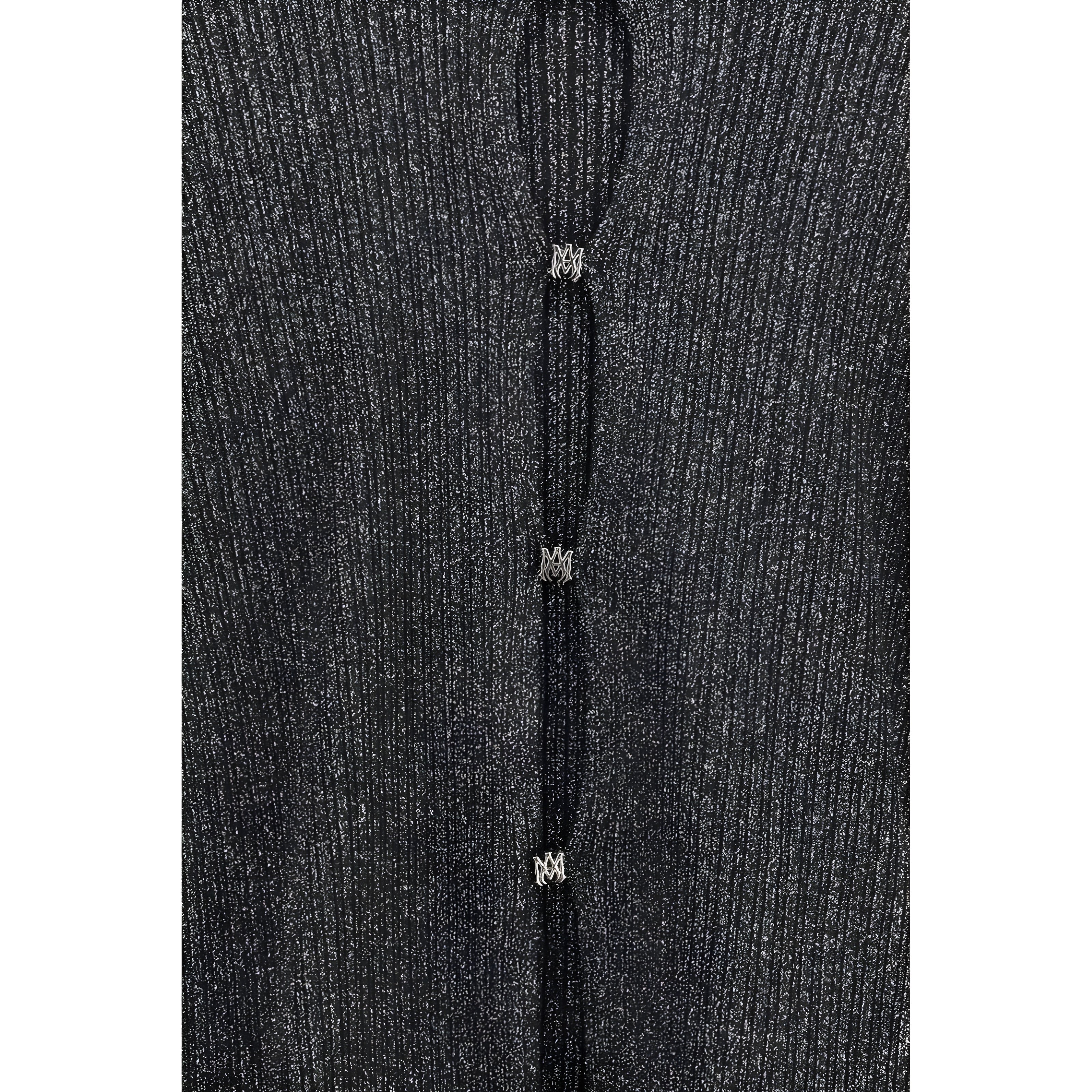 Amiri Black Viscose Cardigan