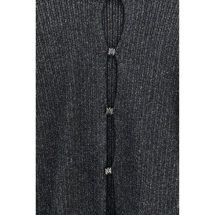 Amiri Black Viscose Cardigan