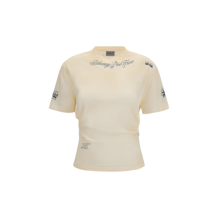Balenciaga Beige Cotton T-Shirt