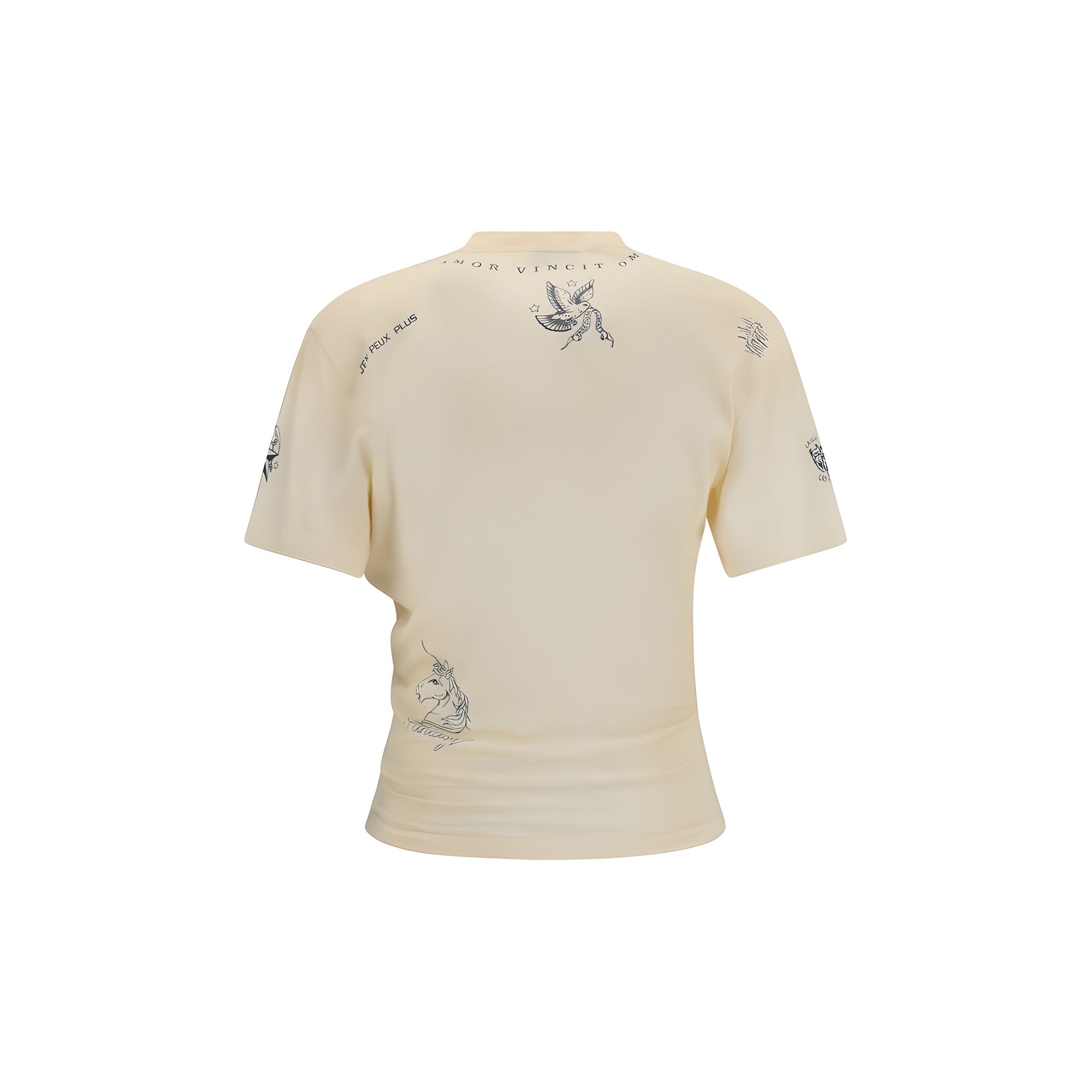 Balenciaga Beige Cotton T-Shirt