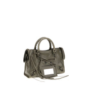 Geantă Balenciaga bicoloră din piele de miel