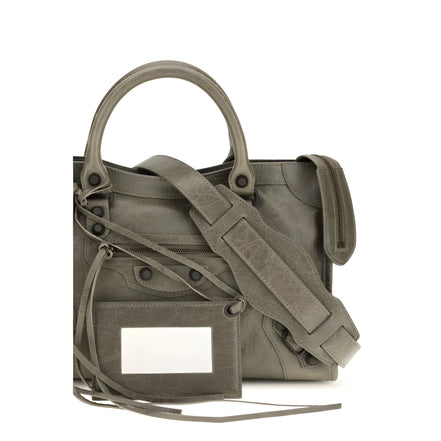Geantă Balenciaga bicoloră din piele de miel