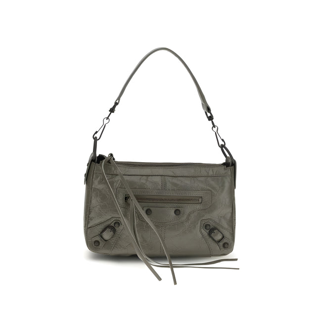 Balenciaga Bicolor Leather Shoulder Bag