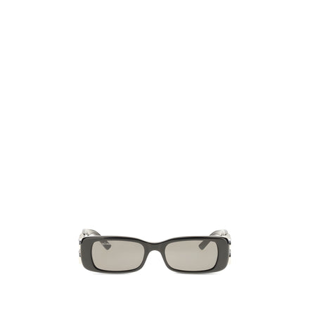 Ochelari de soare Balenciaga negri din acetat