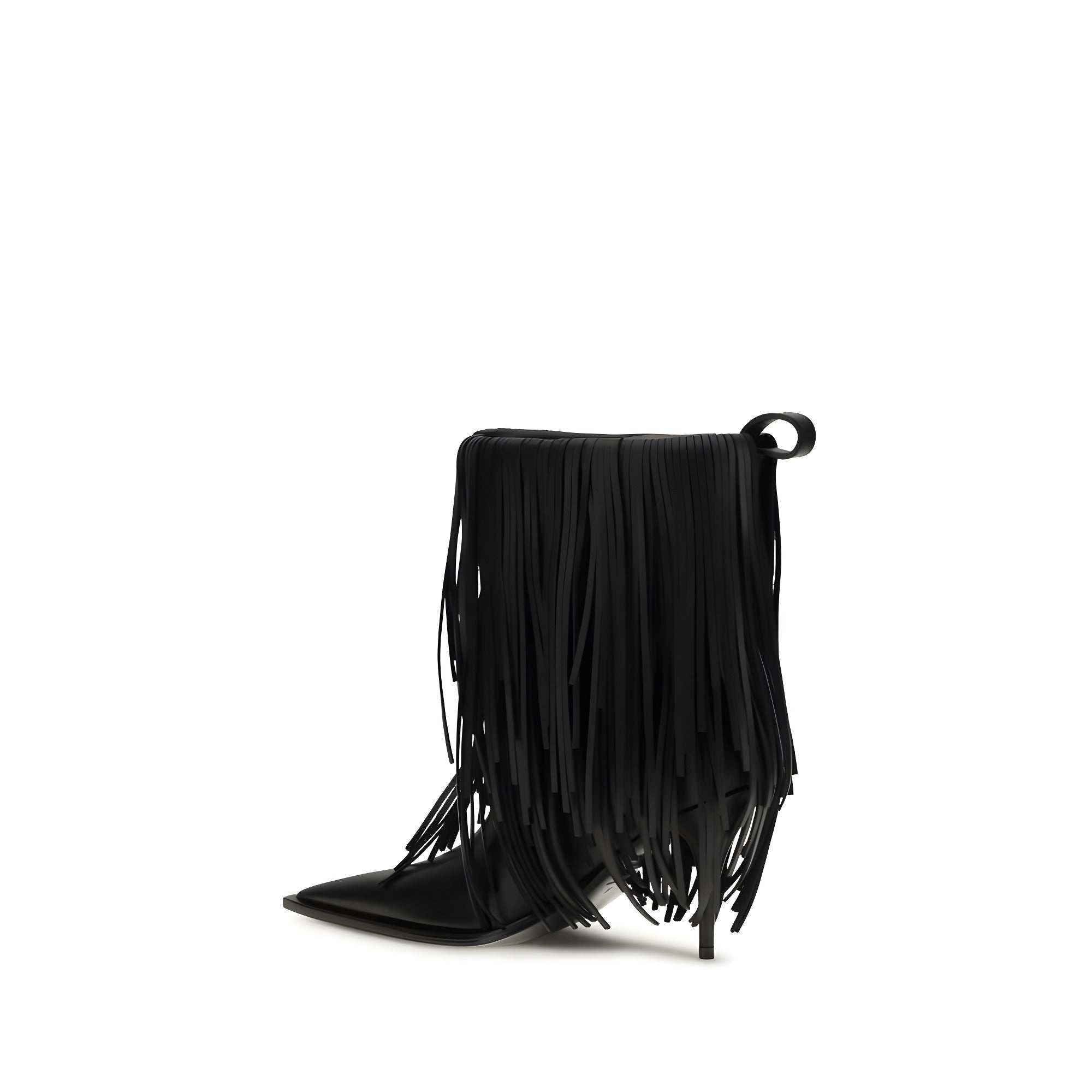 Balenciaga Black Calf Leather Ankle Boots - Women
