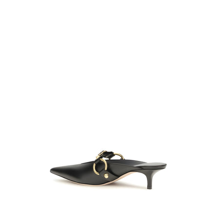 Balenciaga Black Calf Leather Mules