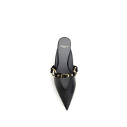 Balenciaga Black Calf Leather Mules