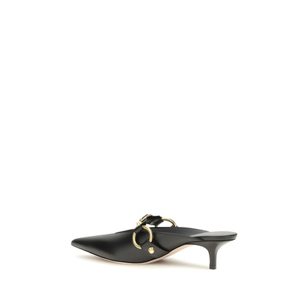 Balenciaga Black Calf Leather Mules