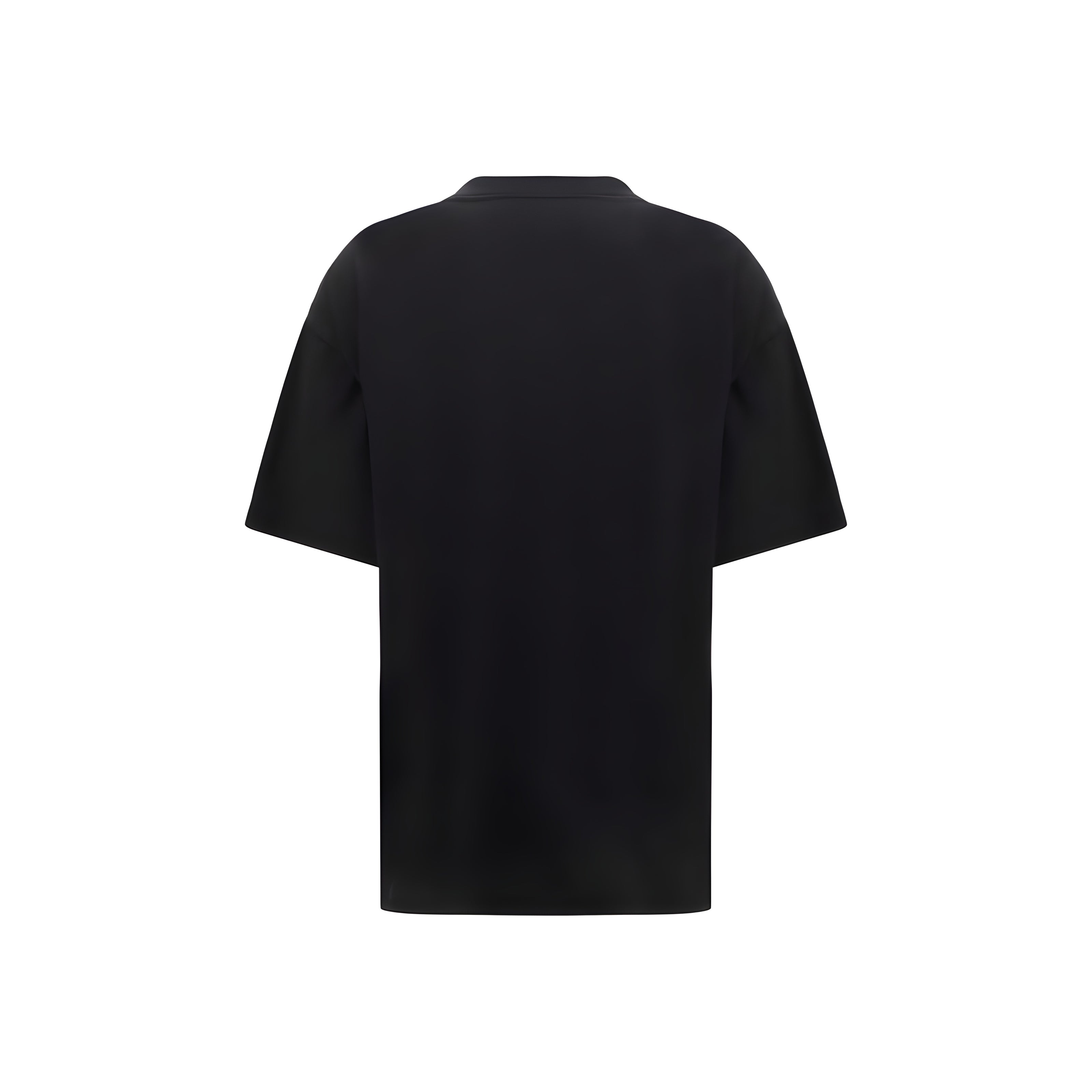 Tricou Balenciaga negru din bumbac
