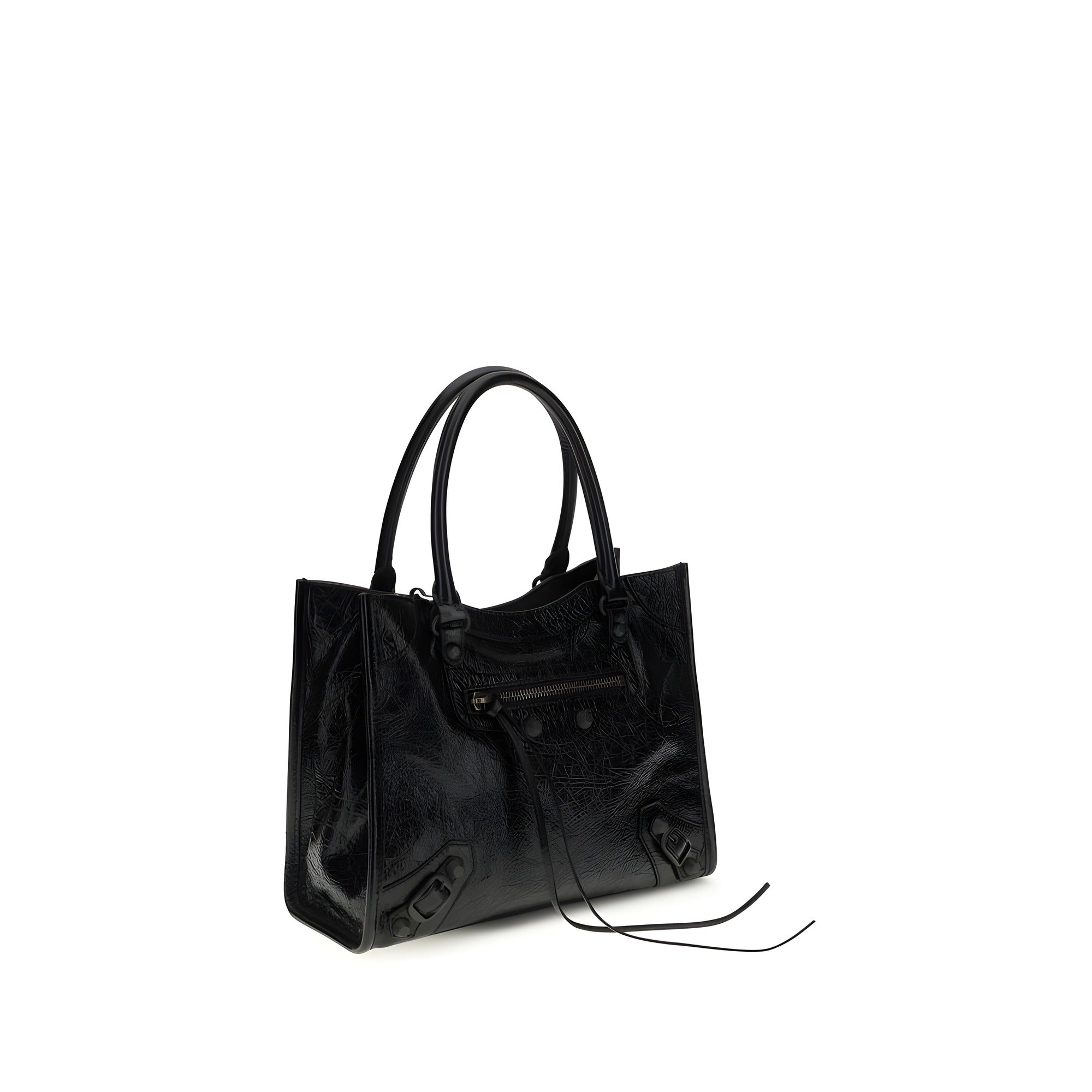 Balenciaga Black Leather Shoulder Bag