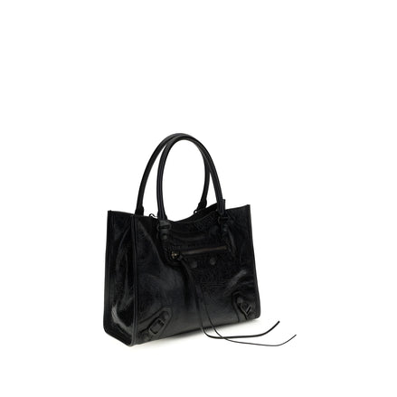 Balenciaga Black Leather Shoulder Bag