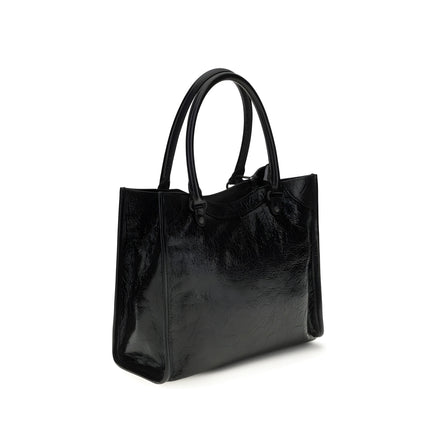 Balenciaga Black Leather Shoulder Bag