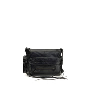 Balenciaga Black Lamb Ovis Aries Aries Shoulder Bag