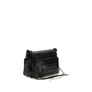 Balenciaga Black Lamb Ovis Aries Aries Shoulder Bag