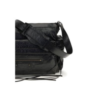 Balenciaga Black Lamb Ovis Aries Aries Shoulder Bag