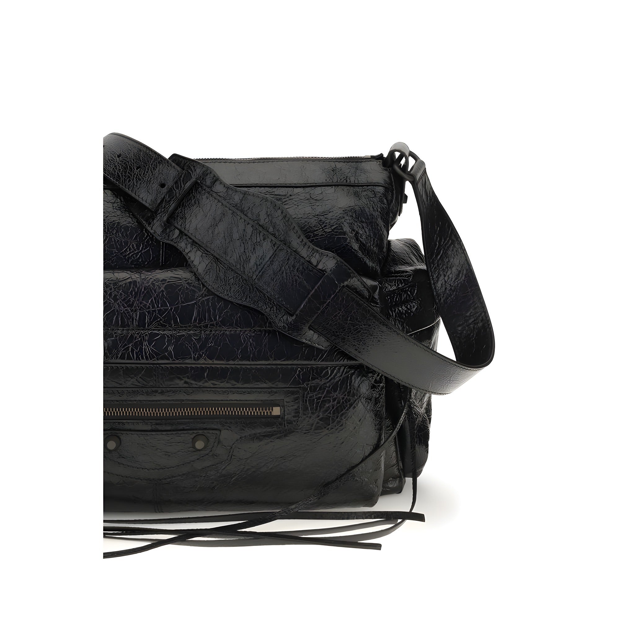 Balenciaga Black Lamb Ovis Aries Aries Shoulder Bag