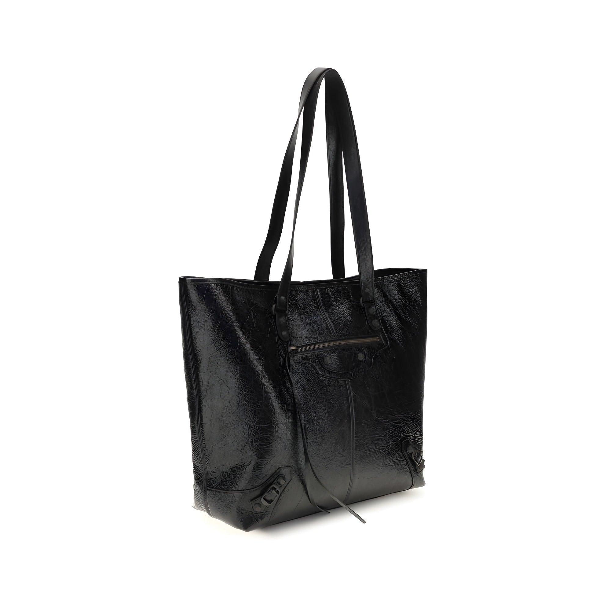 Geantă de umăr Balenciaga neagră din piele