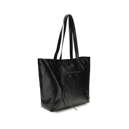 Geantă de umăr Balenciaga neagră din piele
