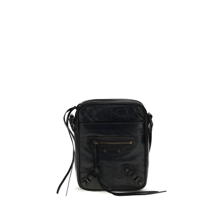 Balenciaga Black Leather Shoulder Bag