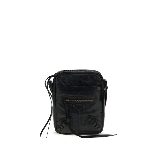 Balenciaga Black Leather Shoulder Bag
