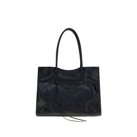 Balenciaga Black Leather Shoulder Bag