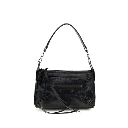 Balenciaga Black Leather Shoulder Bag