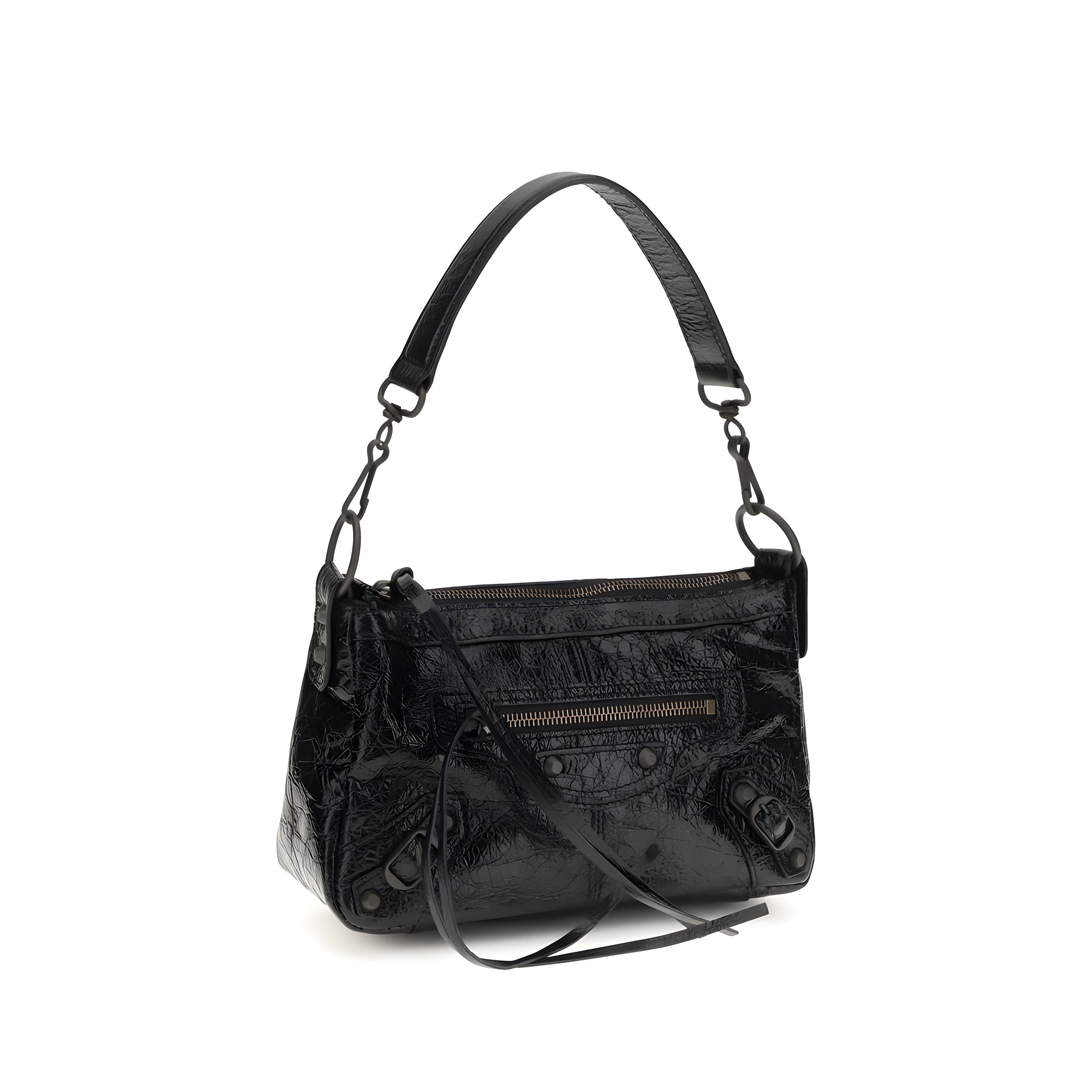 Balenciaga Black Leather Shoulder Bag