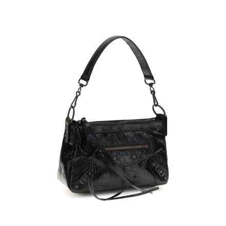 Balenciaga Black Leather Shoulder Bag