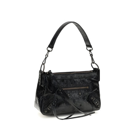 Balenciaga Black Leather Shoulder Bag