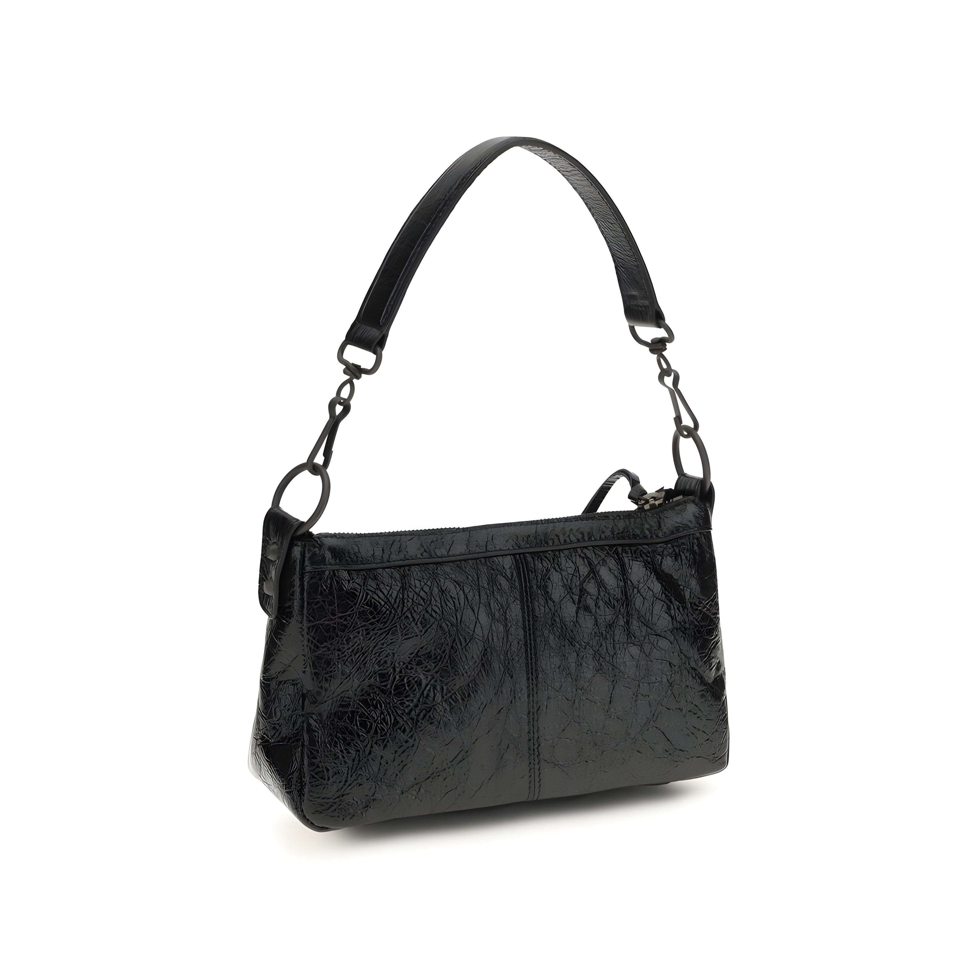 Balenciaga Black Leather Shoulder Bag