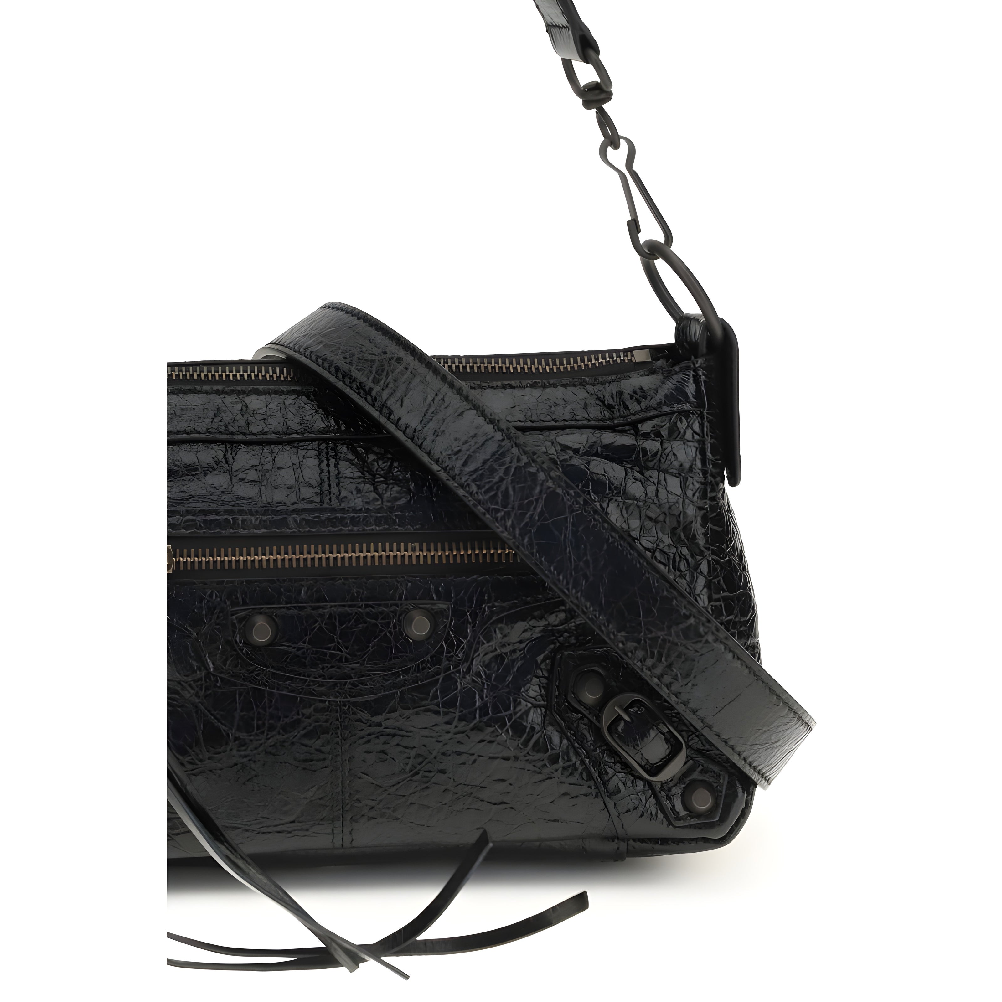 Balenciaga Black Leather Shoulder Bag