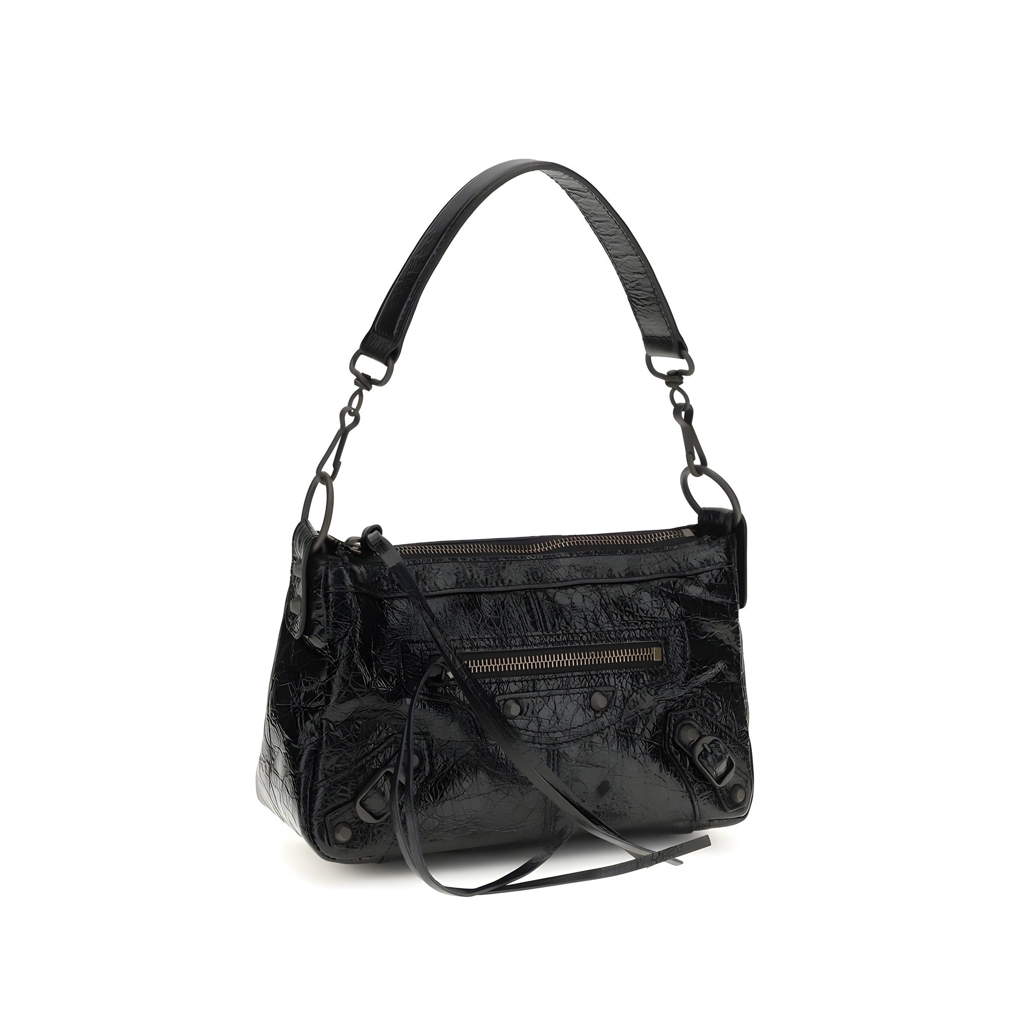 Balenciaga Black Leather Shoulder Bag