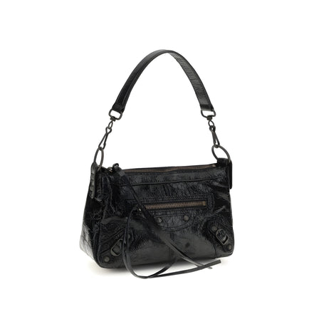 Balenciaga Black Leather Shoulder Bag