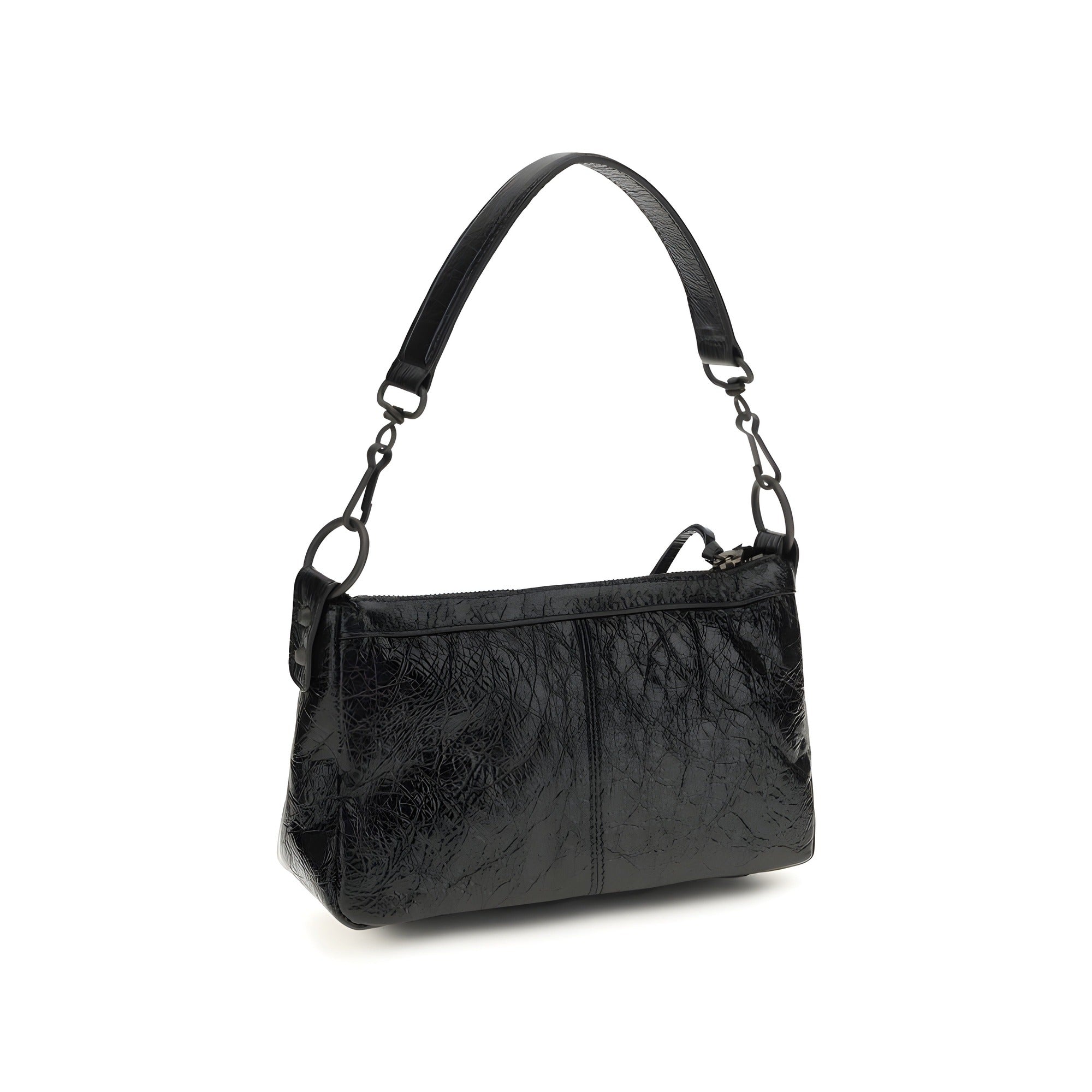 Balenciaga Black Leather Shoulder Bag