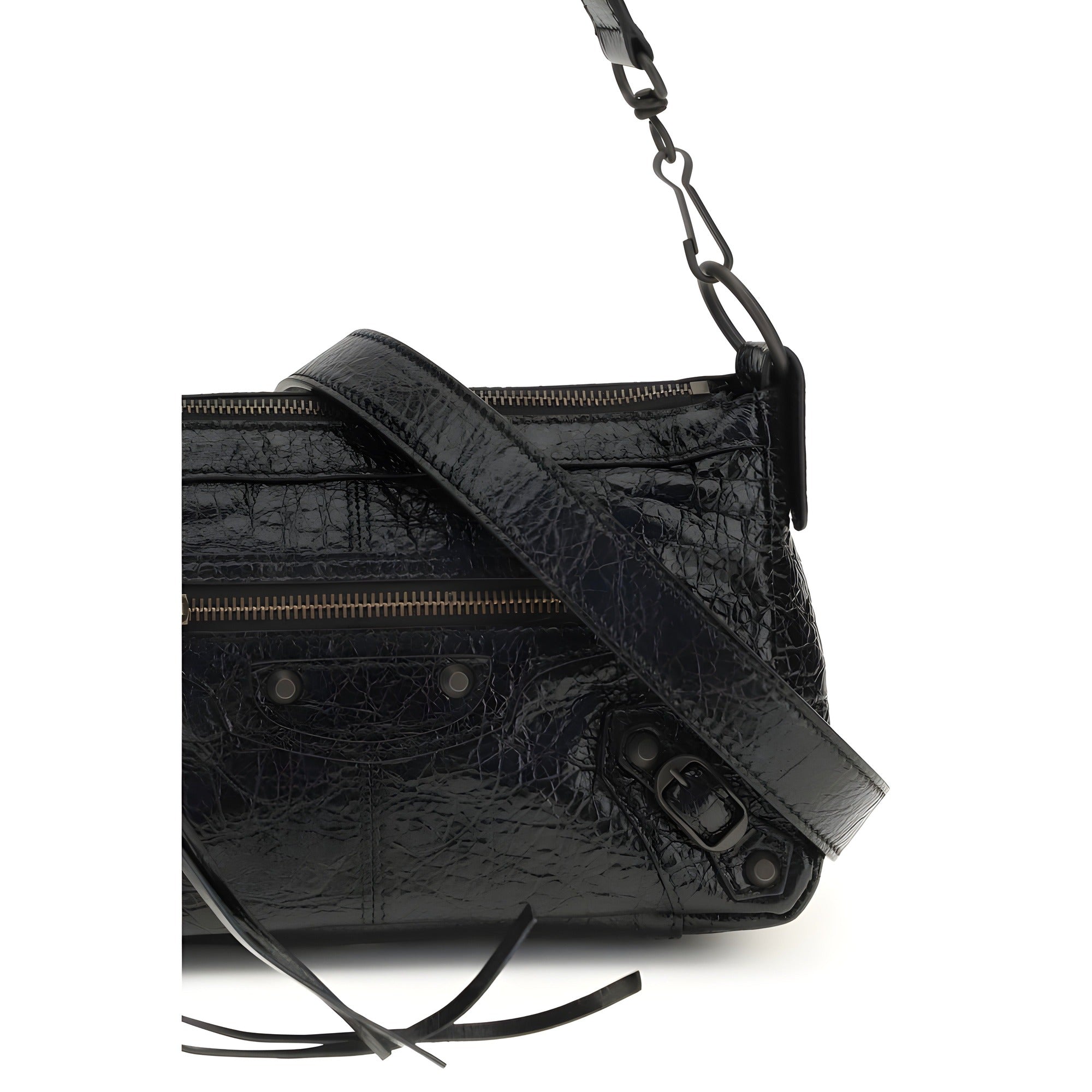 Balenciaga Black Leather Shoulder Bag