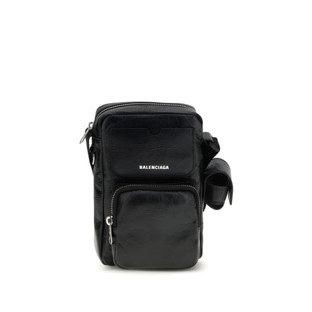 Balenciaga Black Leather Shoulder Bag