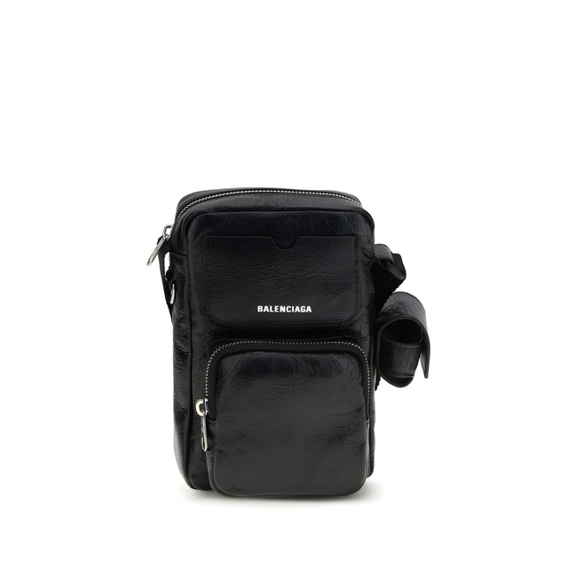 Balenciaga Black Leather Shoulder Bag