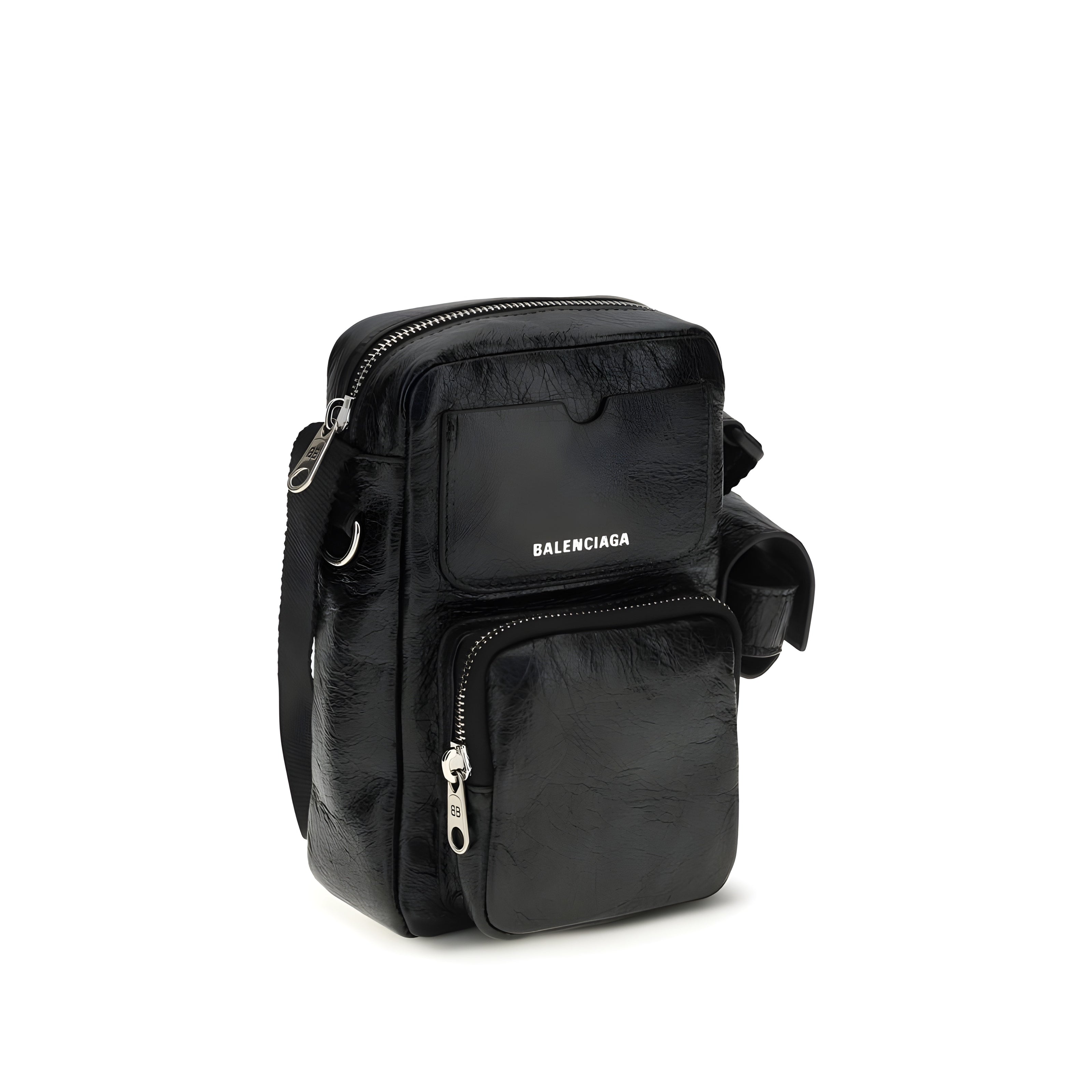 Balenciaga Black Leather Shoulder Bag