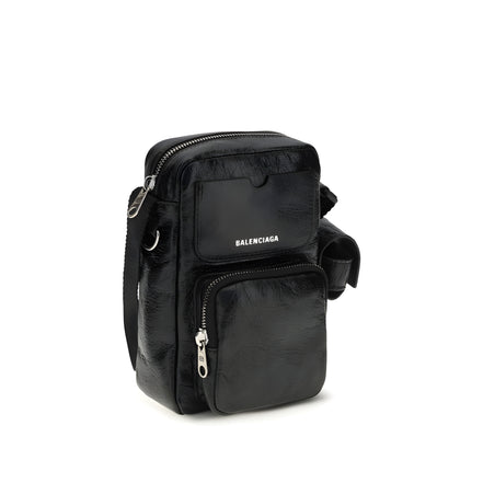Balenciaga Black Leather Shoulder Bag