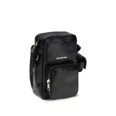 Balenciaga Black Leather Shoulder Bag