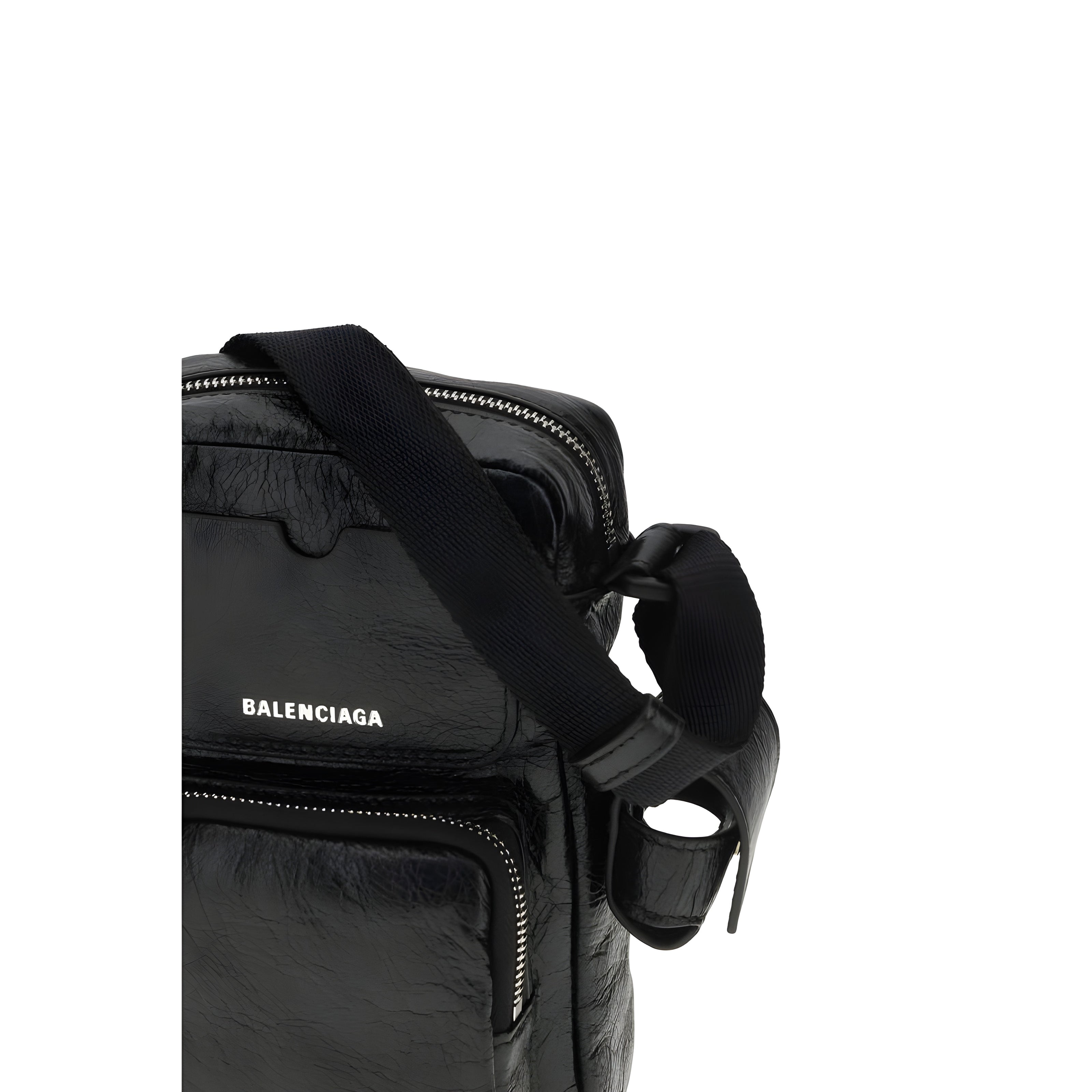Balenciaga Black Leather Shoulder Bag