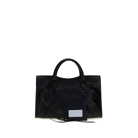 Geantă de umăr Balenciaga neagră din piele nappa