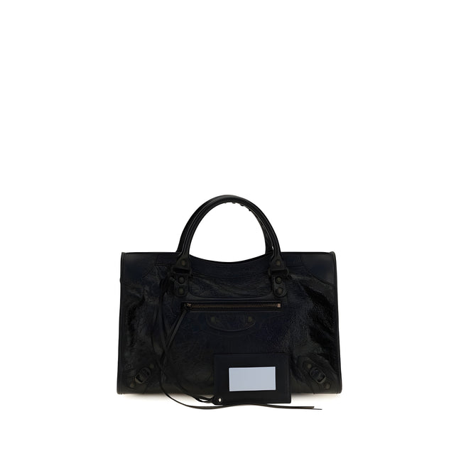 Geantă de umăr Balenciaga neagră din piele nappa