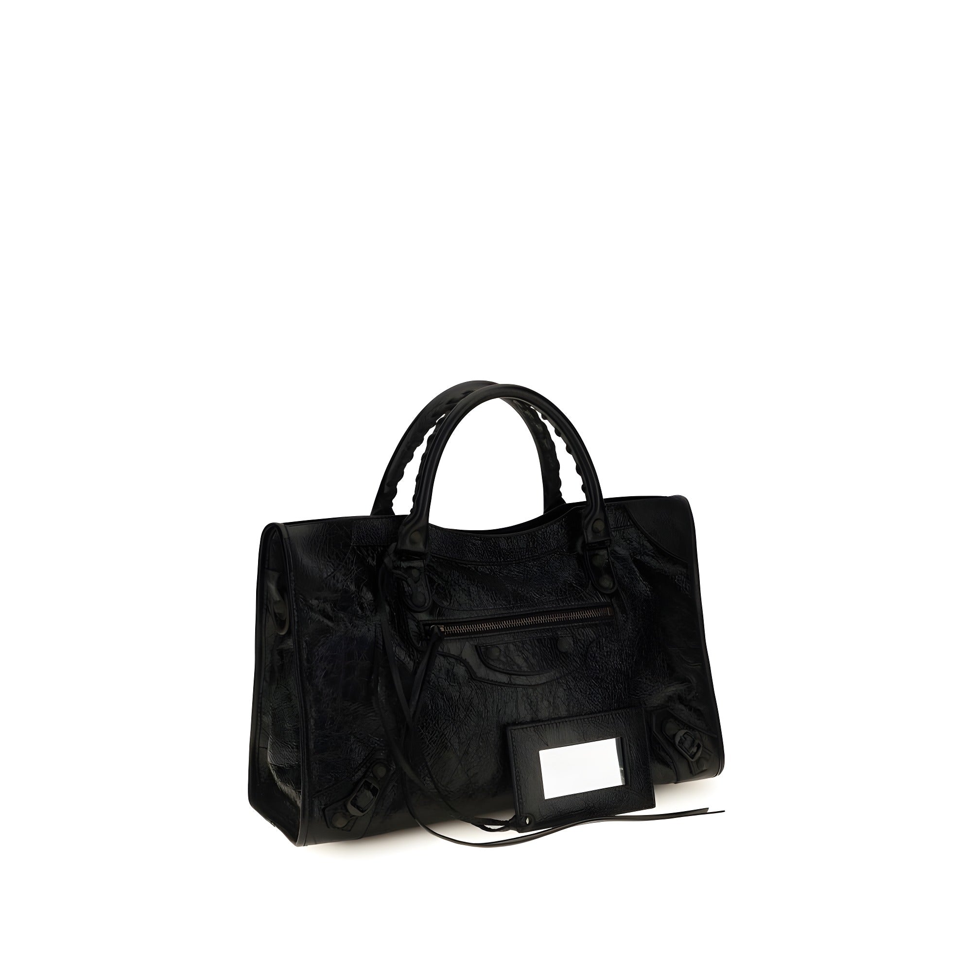 Geantă de umăr Balenciaga neagră din piele nappa