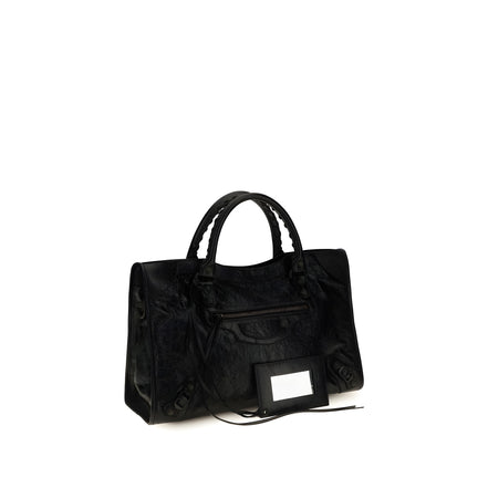 Geantă de umăr Balenciaga neagră din piele nappa