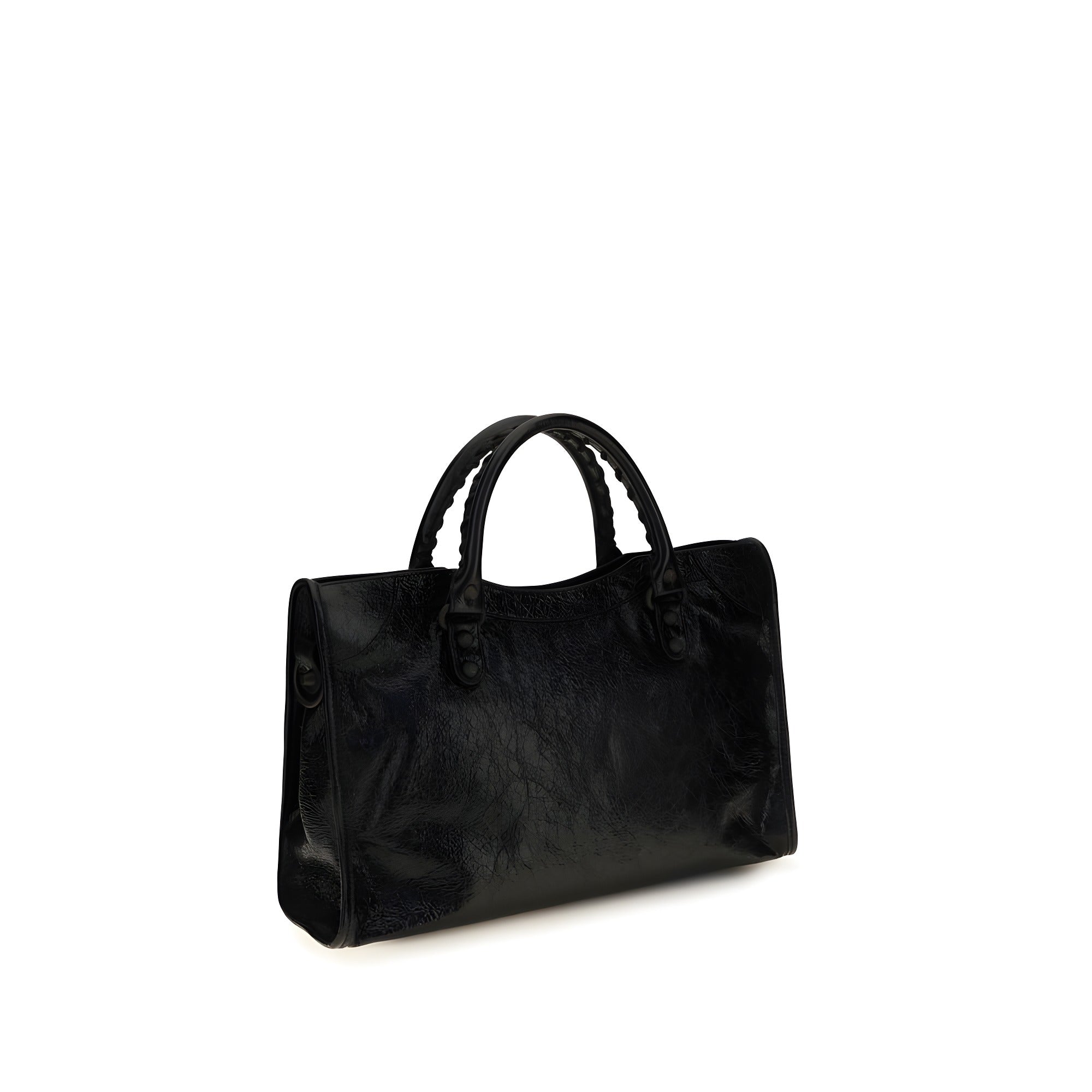 Geantă de umăr Balenciaga neagră din piele nappa