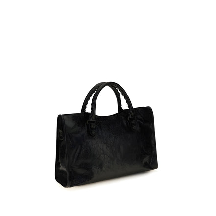 Geantă de umăr Balenciaga neagră din piele nappa