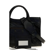 Geantă de umăr Balenciaga neagră din piele nappa