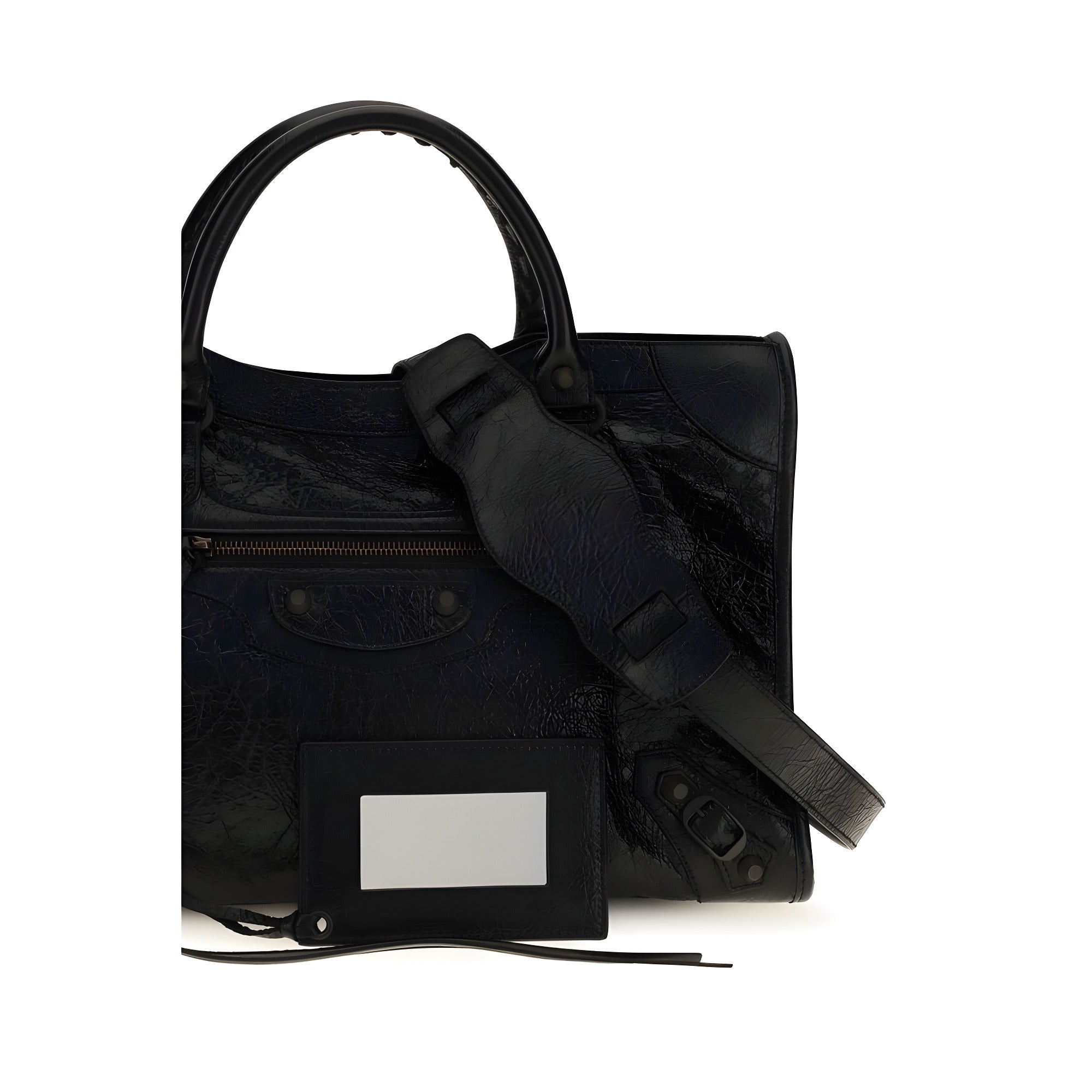 Geantă de umăr Balenciaga neagră din piele nappa