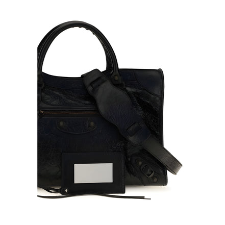Geantă de umăr Balenciaga neagră din piele nappa